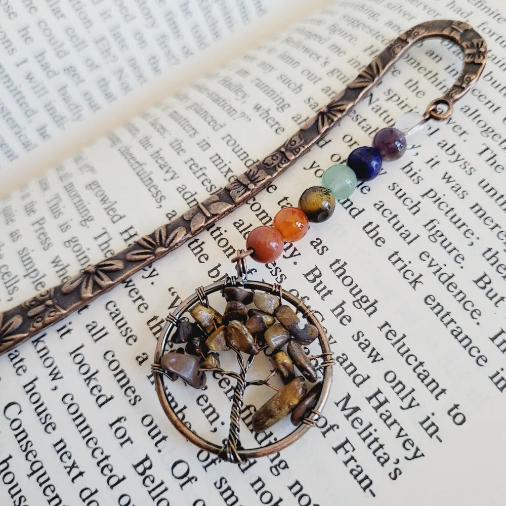 Tigers Eye Genuine Gemstone Bookmark *NWT* - Picture 3 of 8